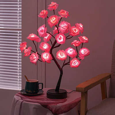 BlossomGlow™ - Lampe med Fortryllet Rosentræ