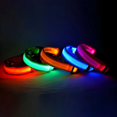 NightPup™ – LED Sikkerheds-Glødhalsbånd til Hund