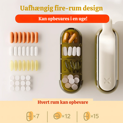SafeMeds™ – Smart 2-i-1 Pilleknuser & Pilleæske