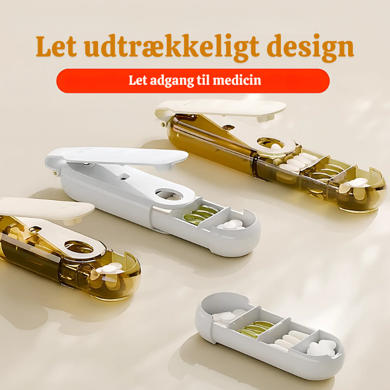 SafeMeds™ – Smart 2-i-1 Pilleknuser & Pilleæske