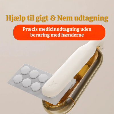 SafeMeds™ – Smart 2-i-1 Pilleknuser & Pilleæske