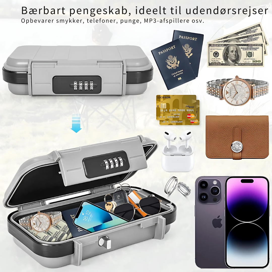 SafePort™ – Kompakt Sikkerhedsboks til Rejser og Hverdagen