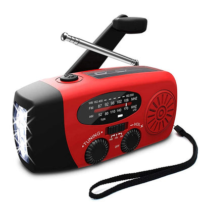 SafeRadio™ – Nødradio med Powerbank og Lommelygte