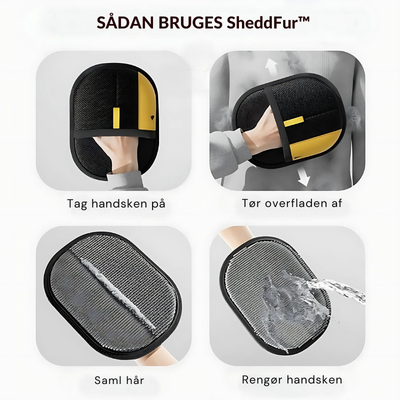 SheddFur™ – Elektrostatiske Kæledyrshår Fjerningshandske
