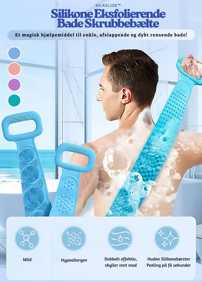 SilkGlide™ – Silikone Eksfolierende Bade Skrubbebælte