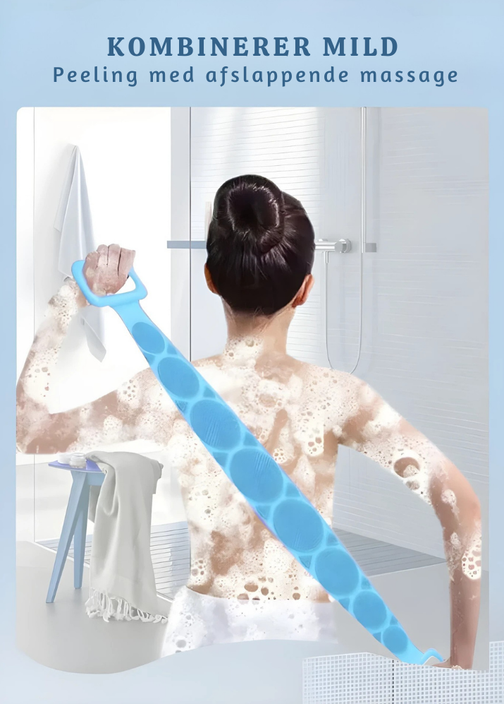 SilkGlide™ – Silikone Eksfolierende Bade Skrubbebælte