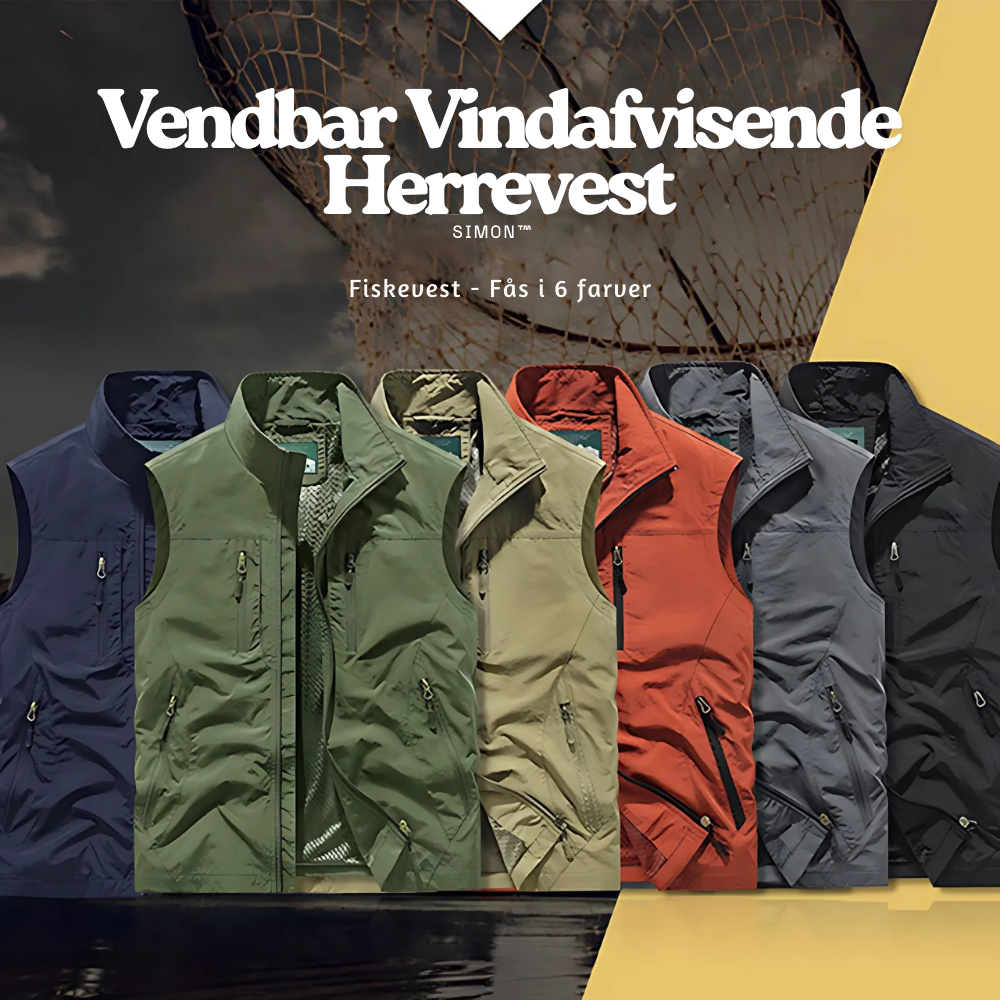 Simon™ – Vendbar Vindafvisende Herrevest