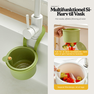 SinkBuddy™ – Multifunktionel Si-Kurv til Vask