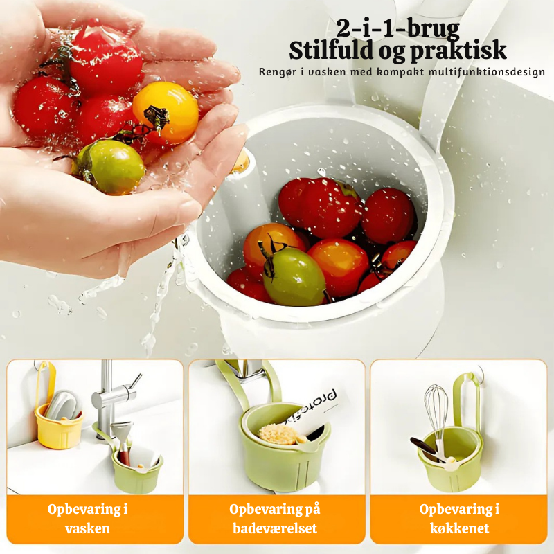 SinkBuddy™ – Multifunktionel Si-Kurv til Vask