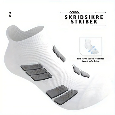 SoftStride™ – Åndbare Antiskrid Polstrede Sokker
