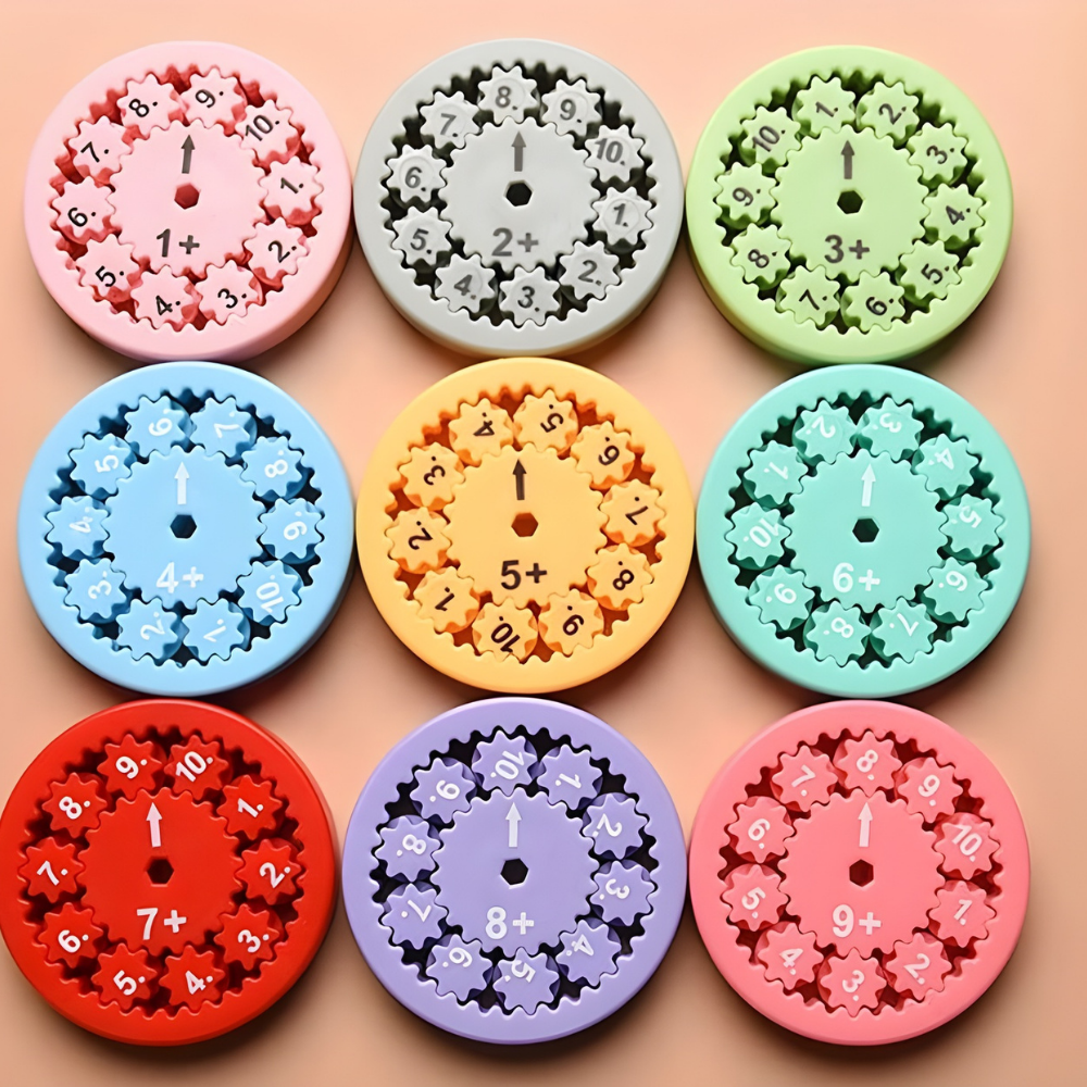 SpinSum™ – 9-delt Matematik Fidget Spinner Sæt