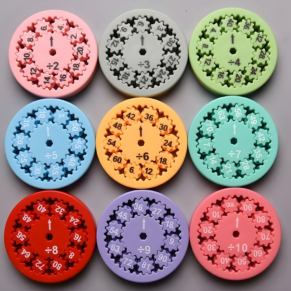 SpinSum™ – 9-delt Matematik Fidget Spinner Sæt