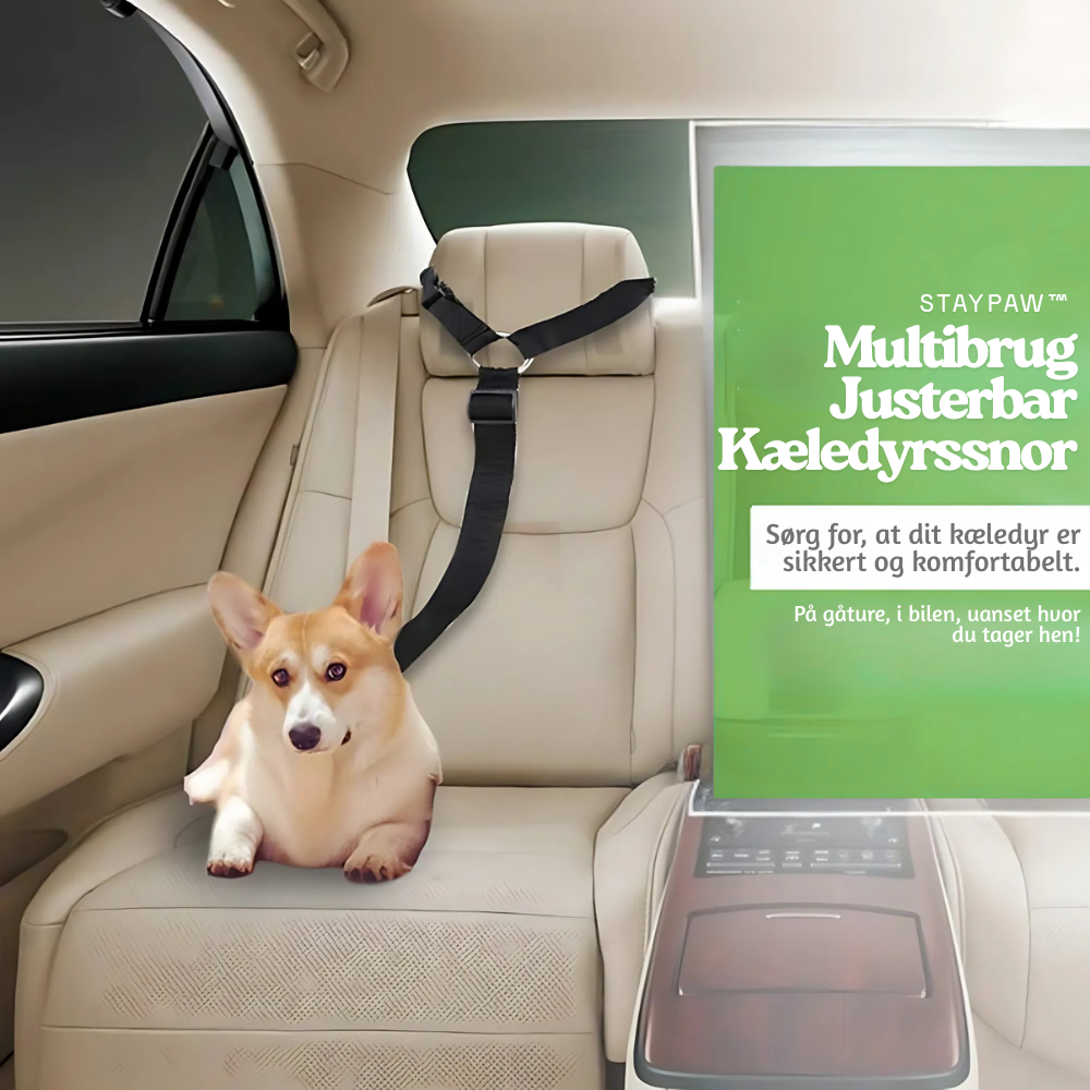 StayPaw™ – Multibrug Justerbar Kæledyrssnor