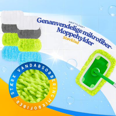 SwiftClean™ – Genanvendelige Mikrofiber-Moppehylder