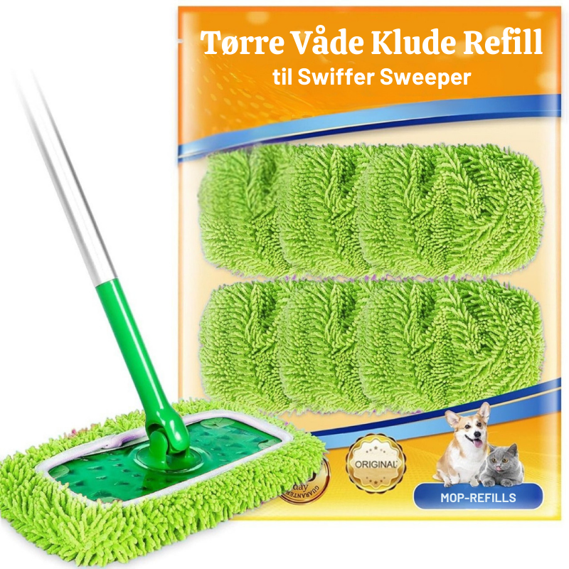 SwiftClean™ – Genanvendelige Mikrofiber-Moppehylder