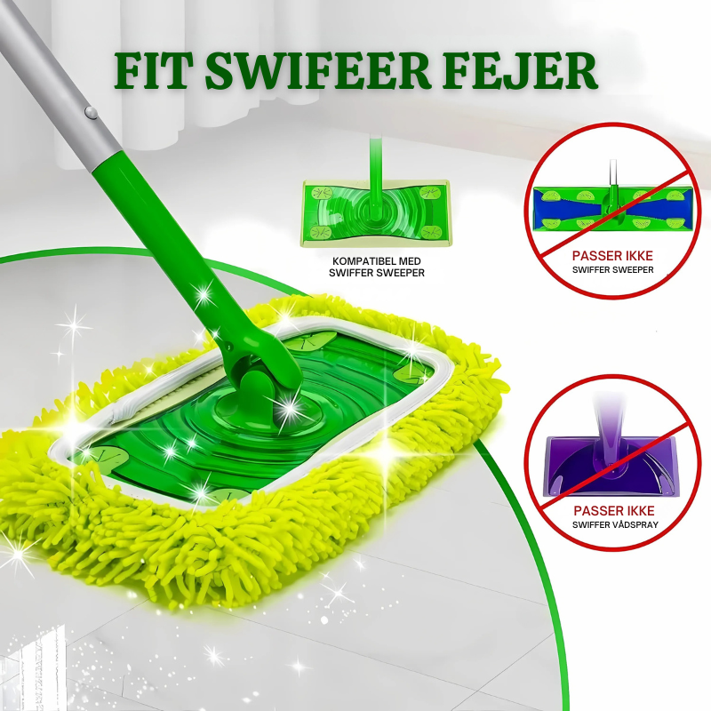 SwiftClean™ – Genanvendelige Mikrofiber-Moppehylder