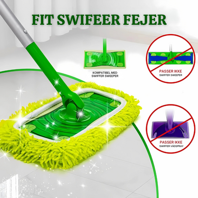 SwiftClean™ – Genanvendelige Mikrofiber-Moppehylder