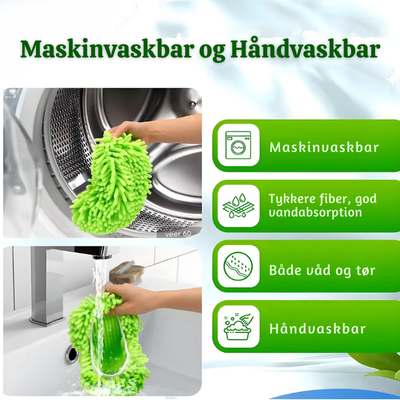 SwiftClean™ – Genanvendelige Mikrofiber-Moppehylder
