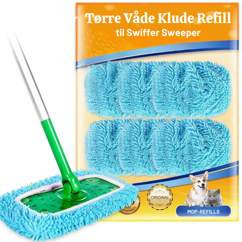 SwiftClean™ – Genanvendelige Mikrofiber-Moppehylder