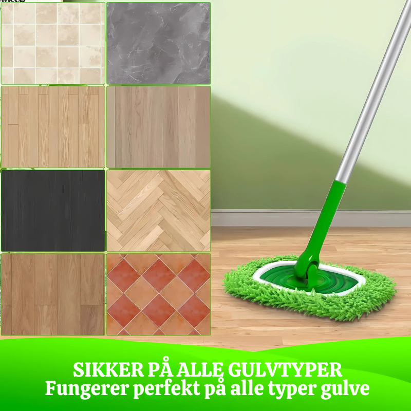 SwiftClean™ – Genanvendelige Mikrofiber-Moppehylder