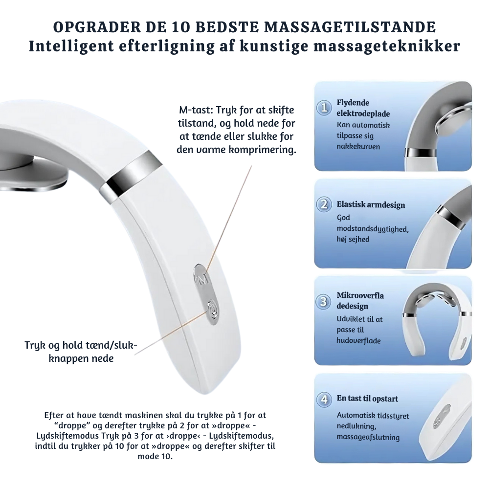 TheraPulse™ – Stressaflastende Nakketerapi Massager
