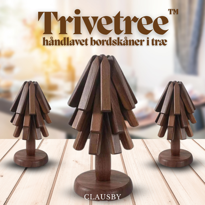 Trivetree™ - håndlavet bordskåner i træ