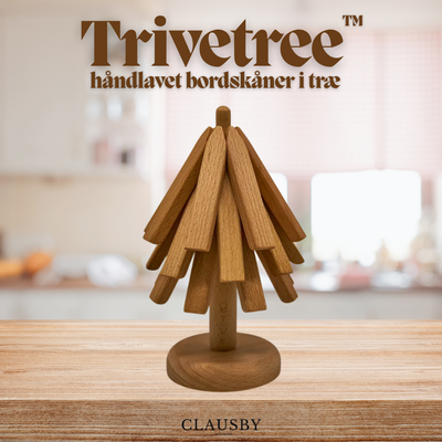 Trivetree™ - håndlavet bordskåner i træ