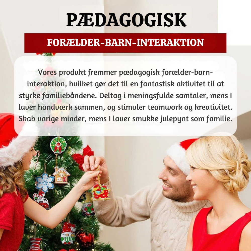 TwinkleCraft™ – Jule DIY Diamantmaleri Nøgleringssæt