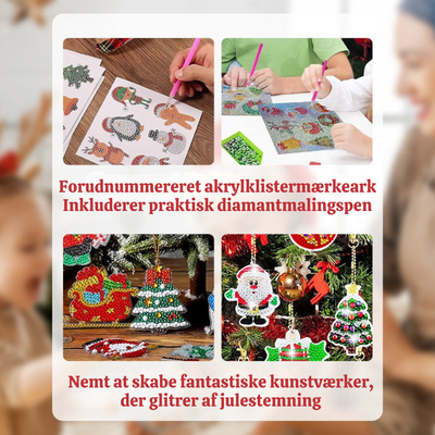TwinkleCraft™ – Jule DIY Diamantmaleri Nøgleringssæt