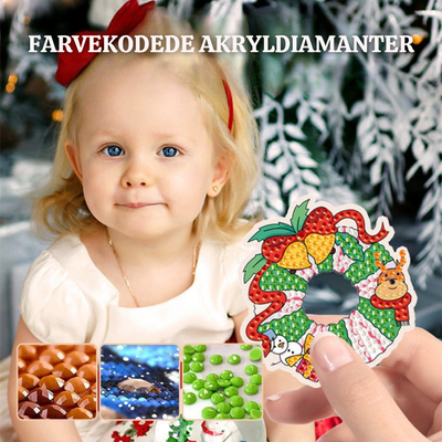 TwinkleCraft™ – Jule DIY Diamantmaleri Nøgleringssæt