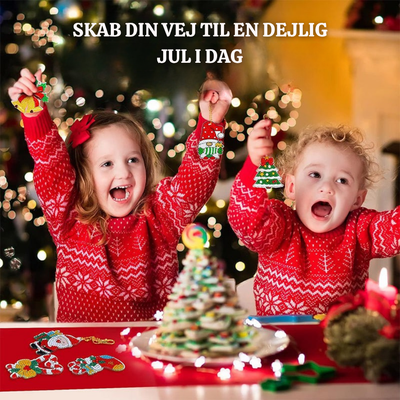 TwinkleCraft™ – Jule DIY Diamantmaleri Nøgleringssæt
