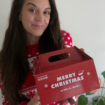 MerryBlocks™ – Jule Byggesæt med 12 Klodser