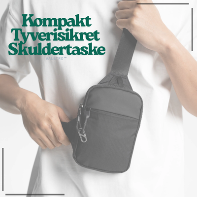 Vaultro™ – Kompakt Tyverisikret Skuldertaske