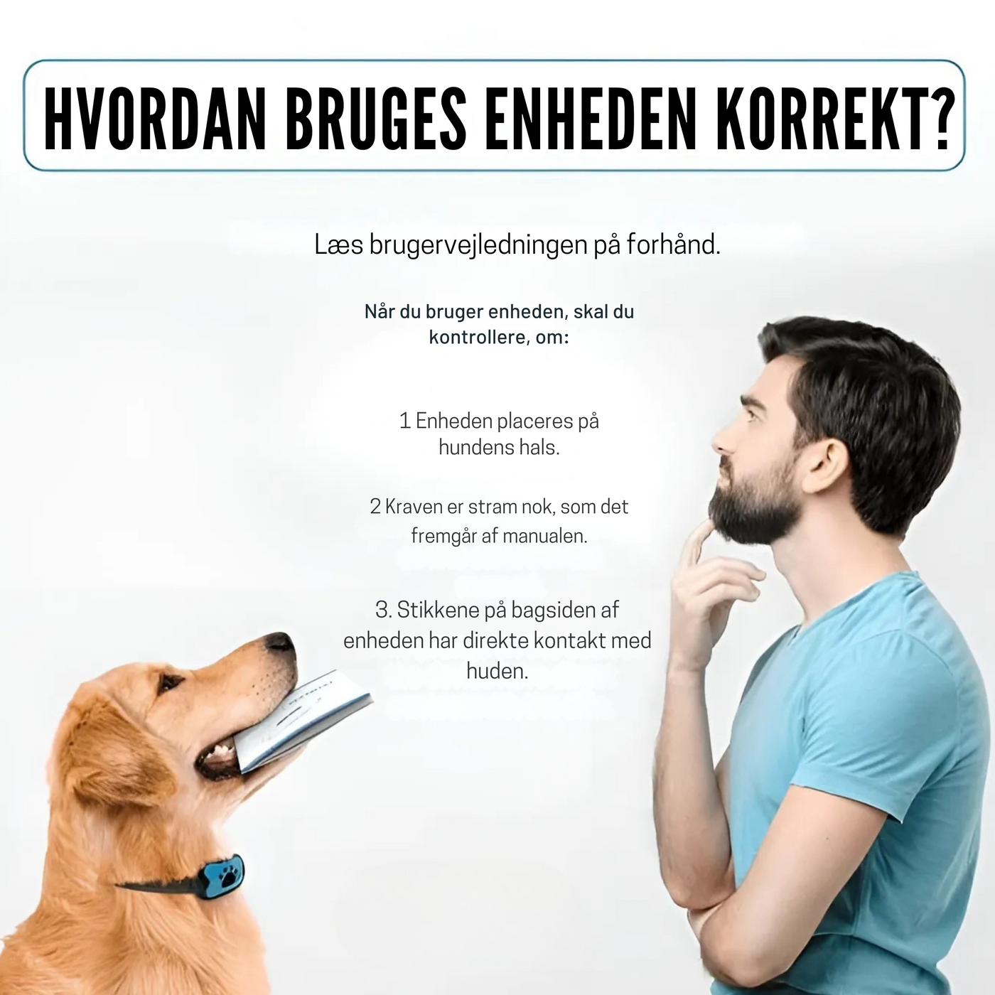 WoofBuddy™ - Blid Træning Anti-Bark Kontrolhalsbånd