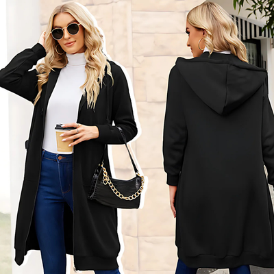Zarah™ – Hyggelig Dame Fleece Hættetrøje med Lynlås