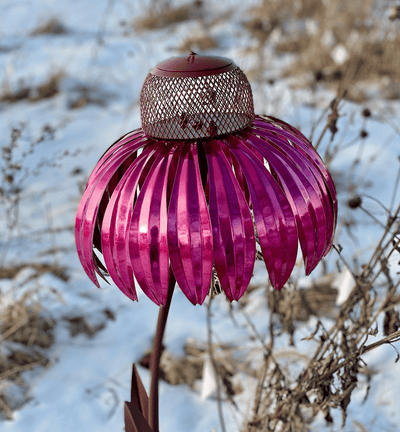 BlomstFugl™ - Elegant fuglefoderautomat til din have