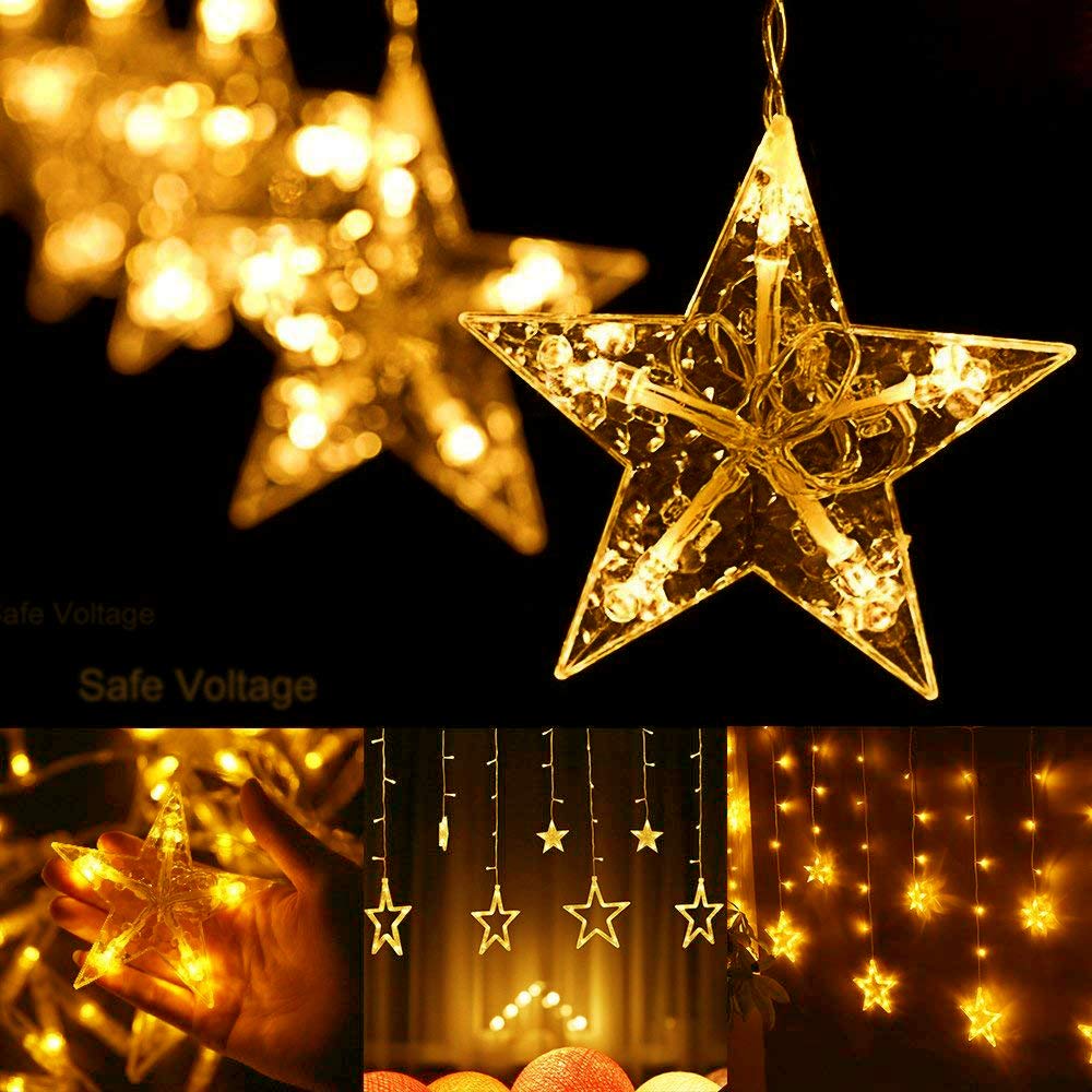 LumiStar™ – Funklende LED Stjerneforhængslys