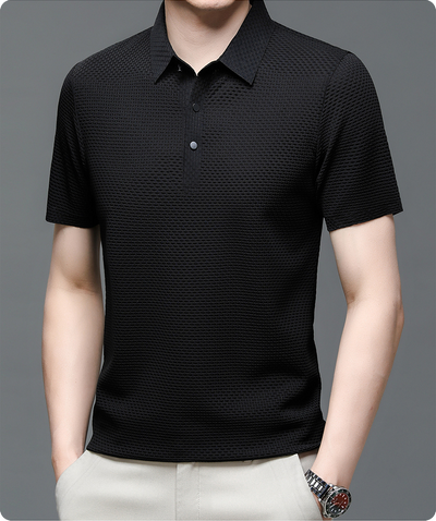 Vince™ – Åndbar Poloshirt i Mesh til Sommeren