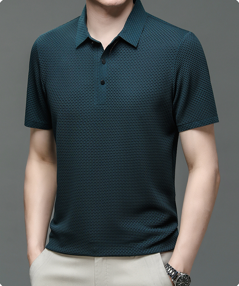 Vince™ – Åndbar Poloshirt i Mesh til Sommeren