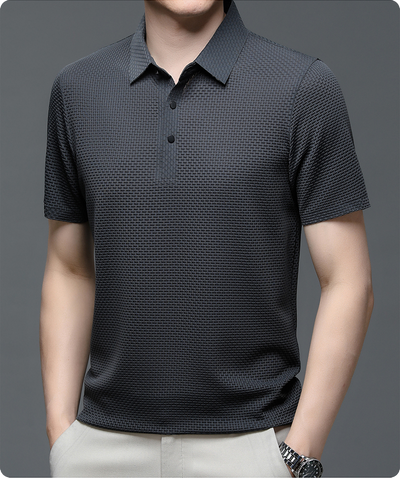 Vince™ – Åndbar Poloshirt i Mesh til Sommeren