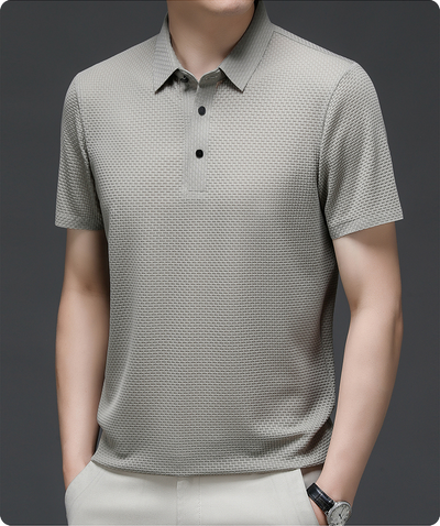 Vince™ – Åndbar Poloshirt i Mesh til Sommeren