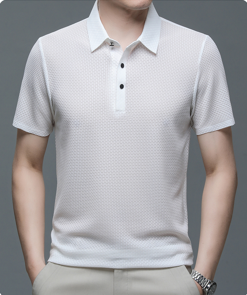 Vince™ – Åndbar Poloshirt i Mesh til Sommeren