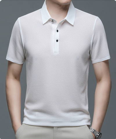 Vince™ – Åndbar Poloshirt i Mesh til Sommeren