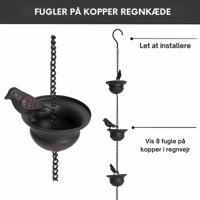 RainHaven™ – Dekorativ Fuglebad Regnkæde