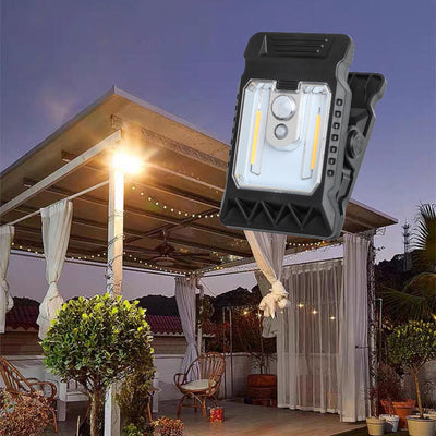 LumiClip™ – Solcelle Clip-On Lampe med Bevægelsessensor